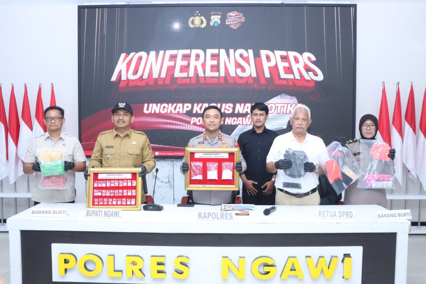 Polres Ngawi Ungkap Peredaran Sabu, Dua Pelaku Ditangkap