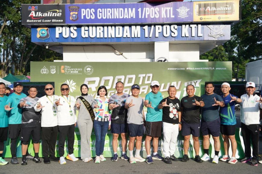 Riau Bhayangkara Run 2026 Ajak Masyarakat Peduli Alam